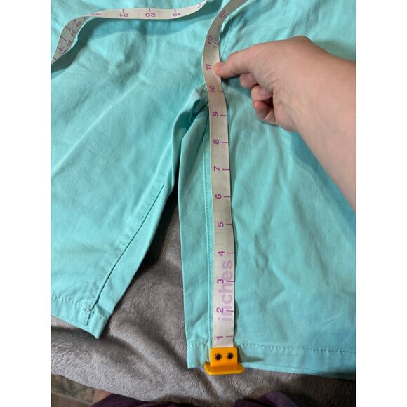 NWT Place SZ 16 Shorts Turquoise Light Blue w Belt Adjustable 10” Inseam Preppy - Picture 7 of 7